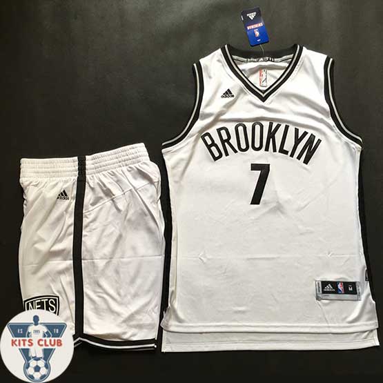 גופיית שחקן ברוקלין נטס ג'רמי לין לבן 2016-17