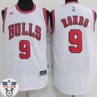 גופיית שחקן שיקגו בולס ראג'ון רונדו לבן 2016-17