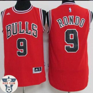 גופיית שחקן שיקגו בולס ראג'ון רונדו אדום 2016-17