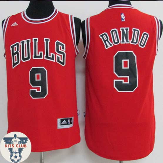 גופיית שחקן שיקגו בולס ראג'ון רונדו אדום 2016-17