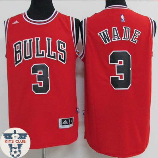 גופיית שחקן שיקגו בולס דוויין ווייד אדום 2016-17