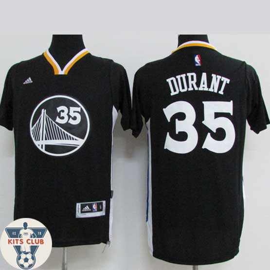 חולצת שחקן גולדן סטייט קווין דוראנט שחור 2016-17