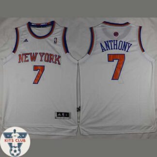 גופיית שחקן ניו יורק ניקס כרמלו אנת'וני לבן 2016-17