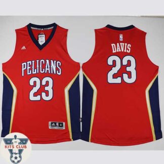 גופיית שחקן פליקאנס אנת'וני דייויס אדום 2016-17