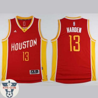 גופיית שחקן יוסטון ג'יימס הארדן אדום צהוב 2016-17