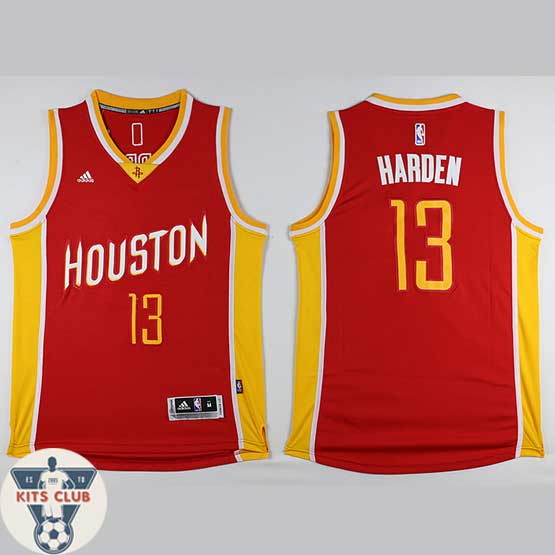 גופיית שחקן יוסטון ג'יימס הארדן אדום צהוב 2016-17