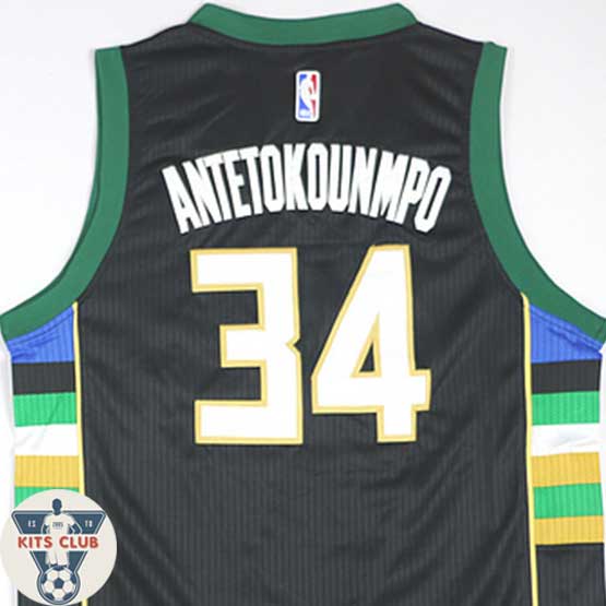 גופיית שחקן מילווקי יאניס אנטטוקמפו ירוק כהה 2016-17
