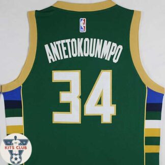 גופיית שחקן מילווקי יאניס אנטטוקמפו ירוק 2016-17