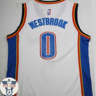 גופיית שחקן אוקלהומה ראסל ווסטברוק לבן 2016-17