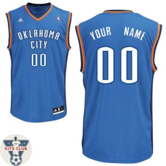 גופיית משחק אדידס אוקלהומה כחול עם הדפסת שם ומספר לבחירה