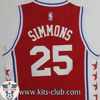 גופיית שחקן פילדלפיה בן סימונס אדום