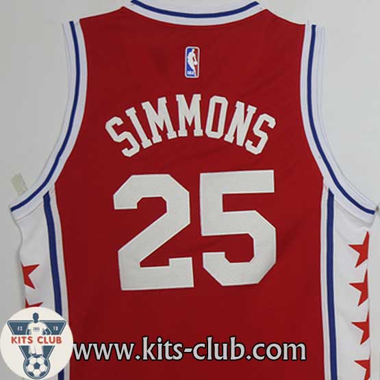 גופיית שחקן פילדלפיה בן סימונס אדום