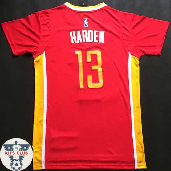 חולצת שחקן רוקטס קלאץ' ג'יימס הארדן אדום