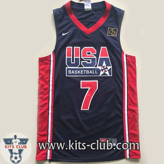 גופיית שחקן לארי בירד נבחרת ארה"ב כחול ברצלונה 1992