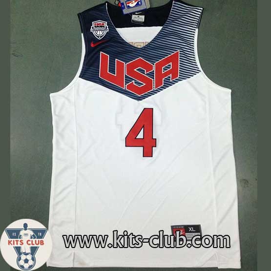 גופיית שחקן סטף קארי נבחרת ארה"ב לבן 2014