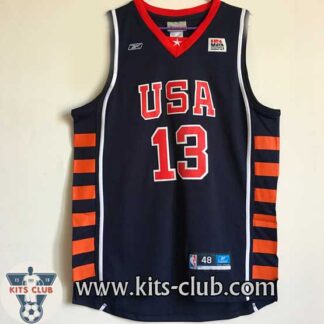 גופיית שחקן טים דאנקן נבחרת ארה"ב כחול 2004