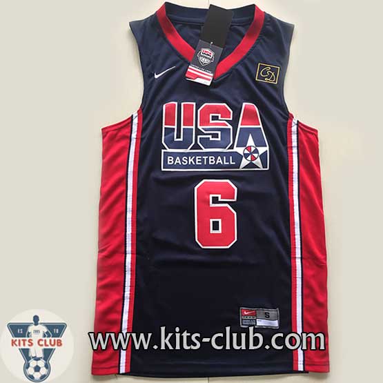 גופיית שחקן פט יואינג נבחרת ארה"ב כחול ברצלונה 1992