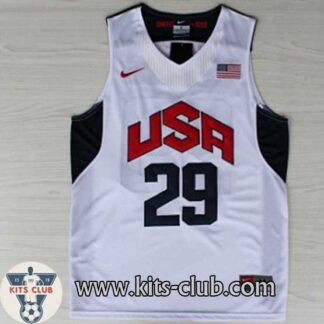 גופיית שחקן פול ג'ורג' נבחרת ארה"ב לבן 2012