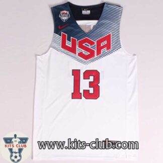 גופיית שחקן ג'יימס הארדן נבחרת ארה"ב לבן 2014