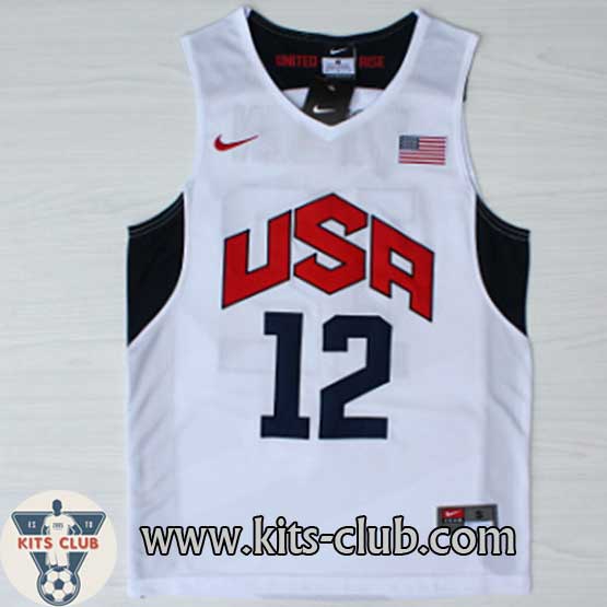 גופיית שחקן ג'יימס הארדן נבחרת ארה"ב לבן 2012