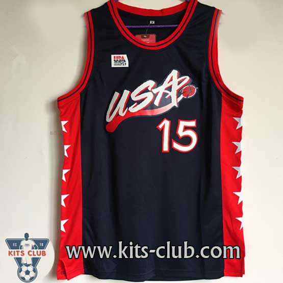 גופיית שחקן חאכים אולאג'וון נבחרת ארה"ב כחול אטלנטה 1996