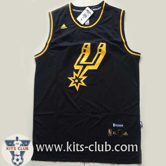 גופיית נוסטלגיה טוני פארקר סן אנטוניו שחור אספנות מהדורה מוגבלת