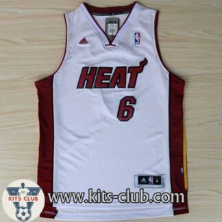 גופיית משחק לברון ג'יימס מיאמי לבן