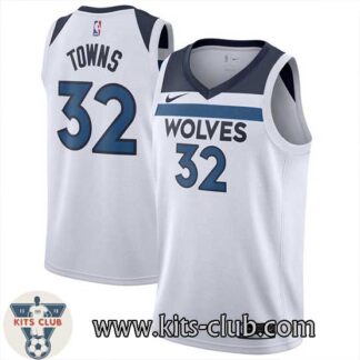 גופיית משחק סווינגמן וולבס לבן קארל אנת'וני טאונס 2018