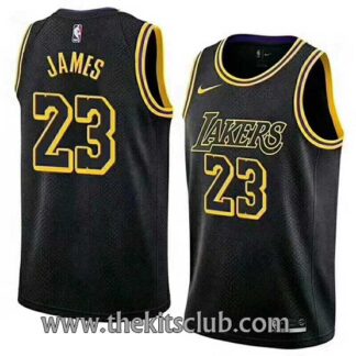 גופיית משחק לייקרס לברון ג'יימס שחור 19\18 גירסת סווינגמן