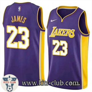 גופיית משחק לייקרס לברון ג'יימס סגול - גרסת הצגה 2018