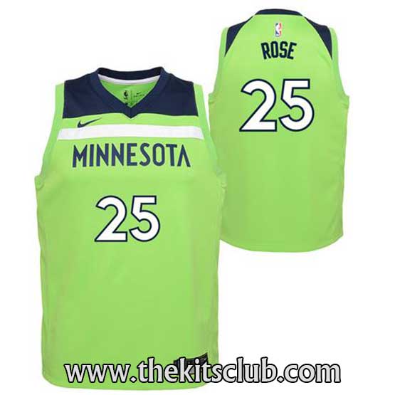 גופיית משחק מינסוטה צהוב ניאון דריק רוז