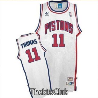 גופיית נוסטלגיה פיסטונס לבן איזייה ת'ומאס 1989-90