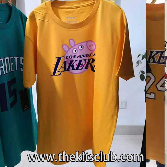 טי שירט לייקרס פאפא פיג ג'יימס 5277