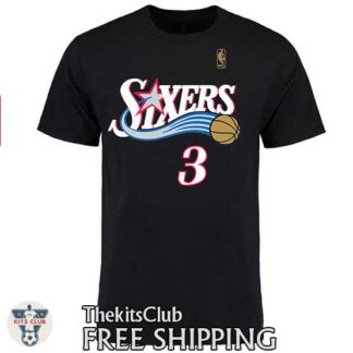 טי שירט נוסטלגיה אלן אייברסון סיקסרז שחור 5377