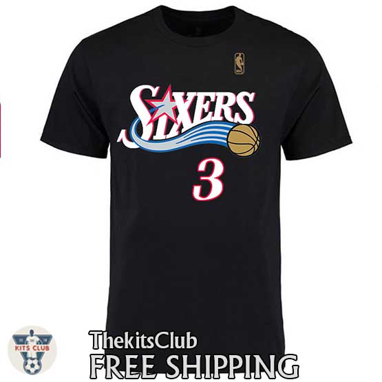 טי שירט נוסטלגיה אלן אייברסון סיקסרז שחור 5377