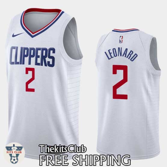 גופיית משחק ל.א. קליפרס לבן קוואי לנארד 6745 גרסת השקה