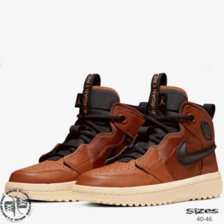אייר ג'ורדן 1 REACT BROWN TAN. מידות 36-46. משלוח חינם