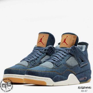נעלי אייר ג'ורדן 4 Levi's. דגם 3378. מידות: 40.5-47.5