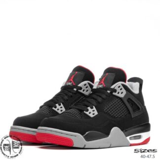 אייר ג'ורדן 4 BRED. דגם 3391. מידות: 40-47.5. משלוח חינם