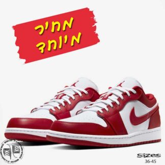 נייקי AJ1 low GYM Red. מידות: 36-45. משלוח חינם