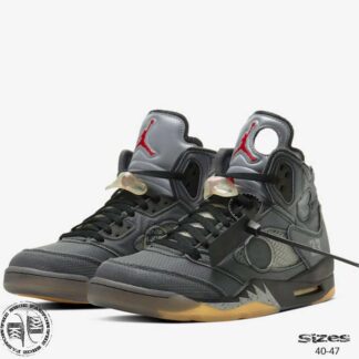 אייר ג'ורדן 5 OFF-WHITE. מידות: 40-47. משלוח חינם