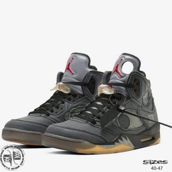 אייר ג'ורדן 5 OFF-WHITE. מידות: 40-47. משלוח חינם