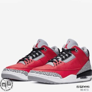 אייר ג'ורדן 3 RED CEMENT. מידות: 40-47.5