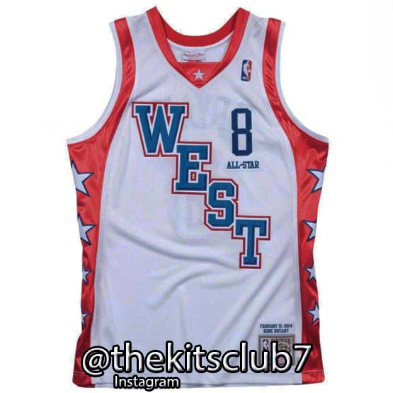 גופיית נוסטלגיה Hardwood Classic קובי בריאנט אול סטאר 2004 . משלוח חינם