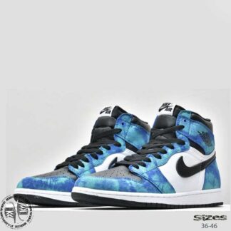 אייר ג'ורדן 1 HIGH OG TIE-DYE. מידות: 36-46. משלוח חינם