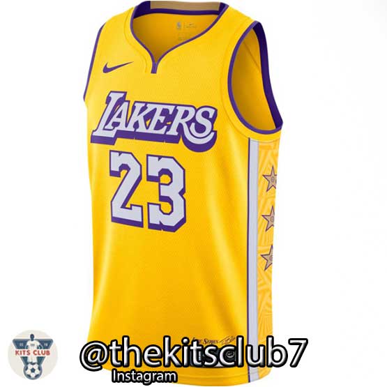 גופיית משחק לייקרס סיטי אדישן לברון ג'יימס