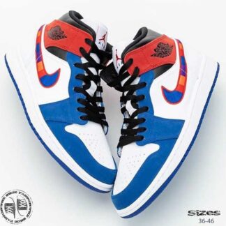 אייר ג'ורדן 1 MID SE MULTICOLOUR SWOOSH. מידות 36-46. משלוח חינם