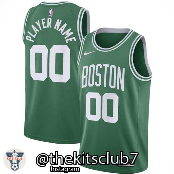 גופיית משחק נייקי בוסטון ירוק. הדפסת שם ומספר לבחירה. מידה XXL משלוח חינם