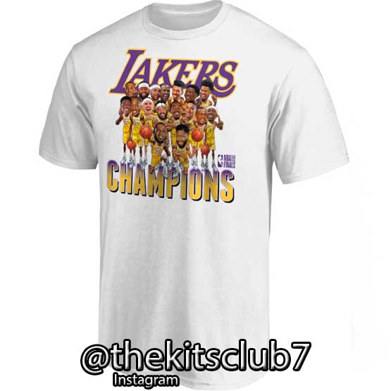 טי שירט לייקרס CHAMPIONS 2020. דגם 6161. משלוח חינם