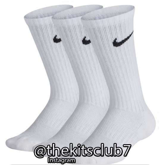מחיר מיוחד!! מארז 3 זוגות גרבי ספורט NIKE PERFORMANCE CUSHIONED מקוריות. לבן. מידות 41-46. משלוח חינם.